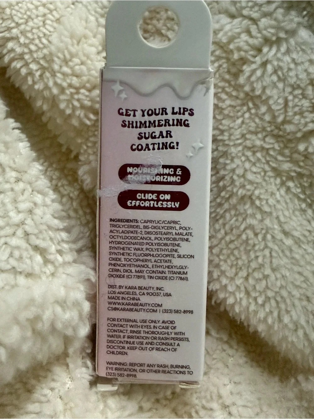 Kara Beauty Sugarcoat Shimmer Lip Balm 01 Berry Gumdrop Vegan New